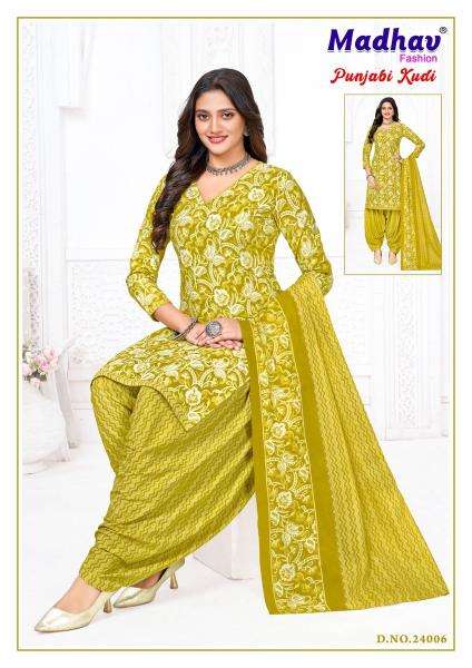 Madhav punjabi kudi vol 24 Wholesale dress materials in Surat
