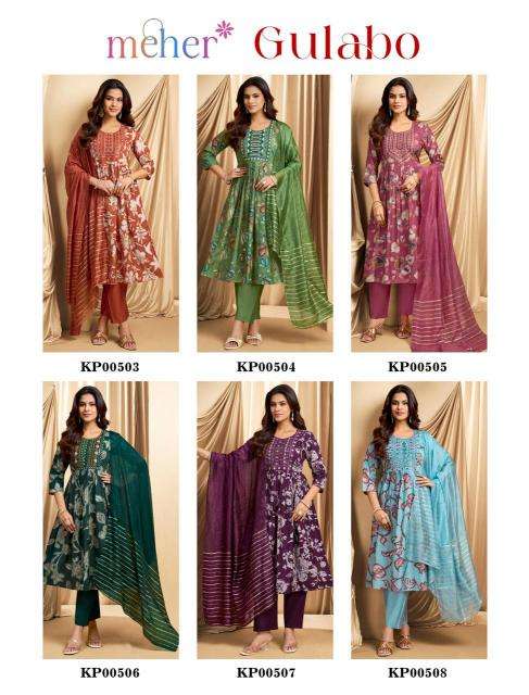 Meher gulabo Designer kurtis wholesale in Ahmedabad