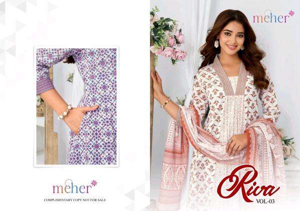 Meher riva vol 3 Ladies kurtis wholesalers in Surat