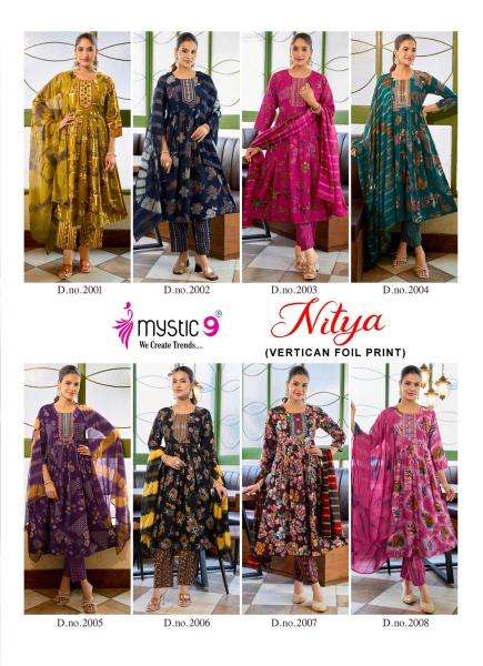 Mystic9 nitya vol 2 Surat market kurtis
