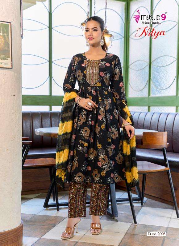 Mystic9 nitya vol 2 Surat market kurtis