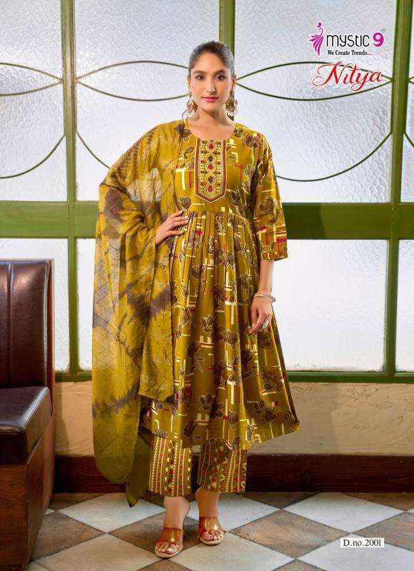 Mystic9 nitya vol 2 Surat market kurtis