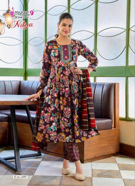 Mystic9 nitya vol 2 Surat market kurtis