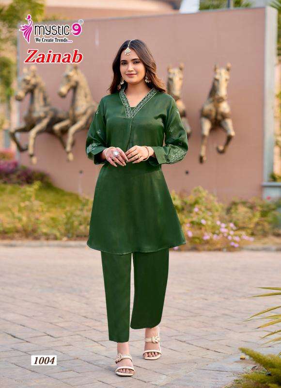 Mystic9 zainab kurti wholesale market in surat