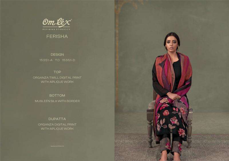 Omtex ferisha Surat wholesale silk dress material