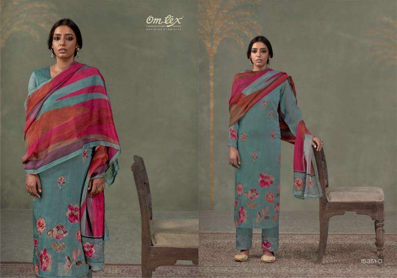 Omtex ferisha Surat wholesale silk dress material