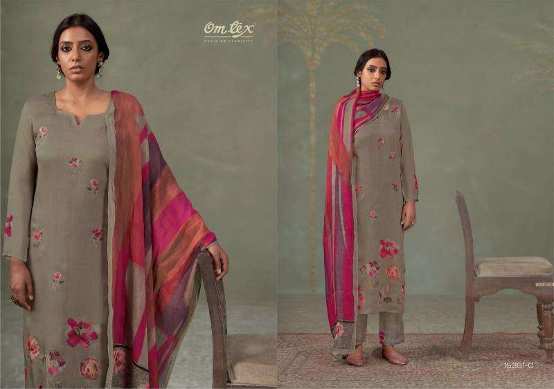 Omtex ferisha Surat wholesale silk dress material