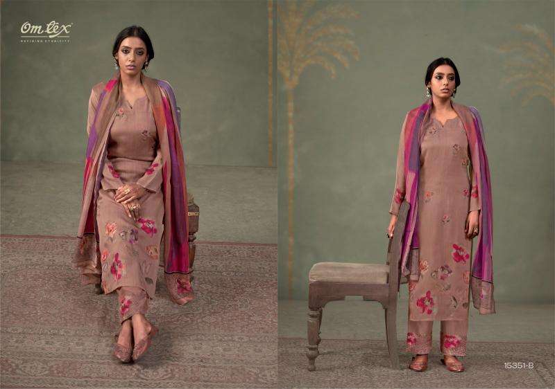 Omtex ferisha Surat wholesale silk dress material