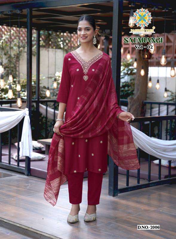Passion tree satarangi vol-2 Kurti wholesalers in Bhavnagar