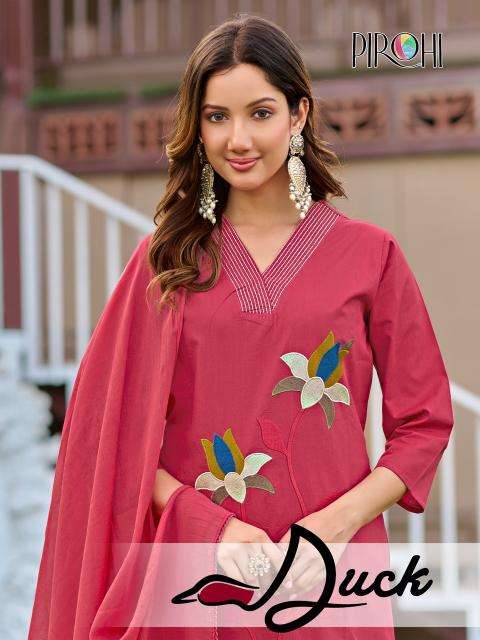 Pirohi duck Kurtis at wholesale price in Surat