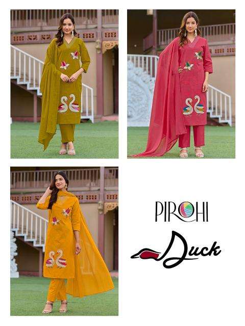 Pirohi duck Kurtis at wholesale price in Surat