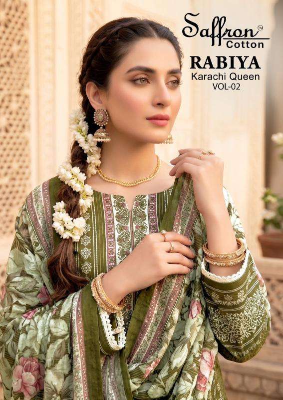 Saffron rabiya vol 2  Bulk dress fabric market in Valsad