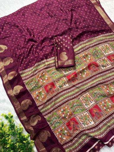 Vastrangan  wholesale bandhani saree shop in jamnagar