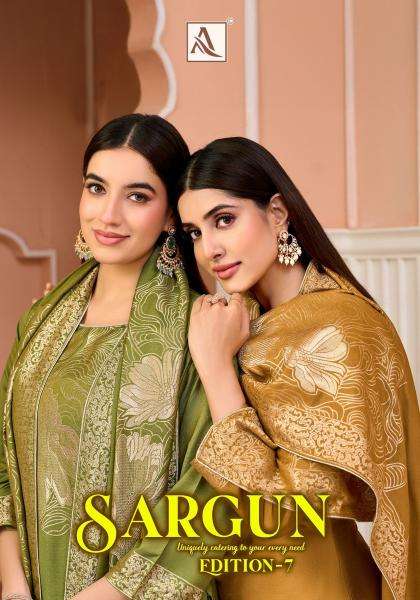 Alok sargun vol 7  Wholesale dress materials in Botad
