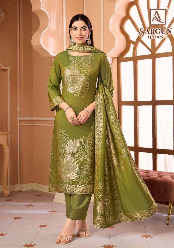 Alok sargun vol 7  Wholesale dress materials in Botad
