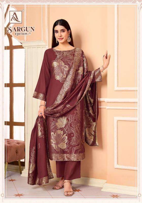 Alok sargun vol 7  Wholesale dress materials in Botad