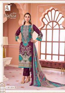 Alok suit nafiza-08 Dress material suppliers in Bhruch