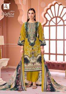 Alok suit nafiza-08 Dress material suppliers in Bhruch