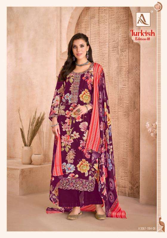 Alok suit turkish edition 18 Wholesale dress suppliers in Mahisagar