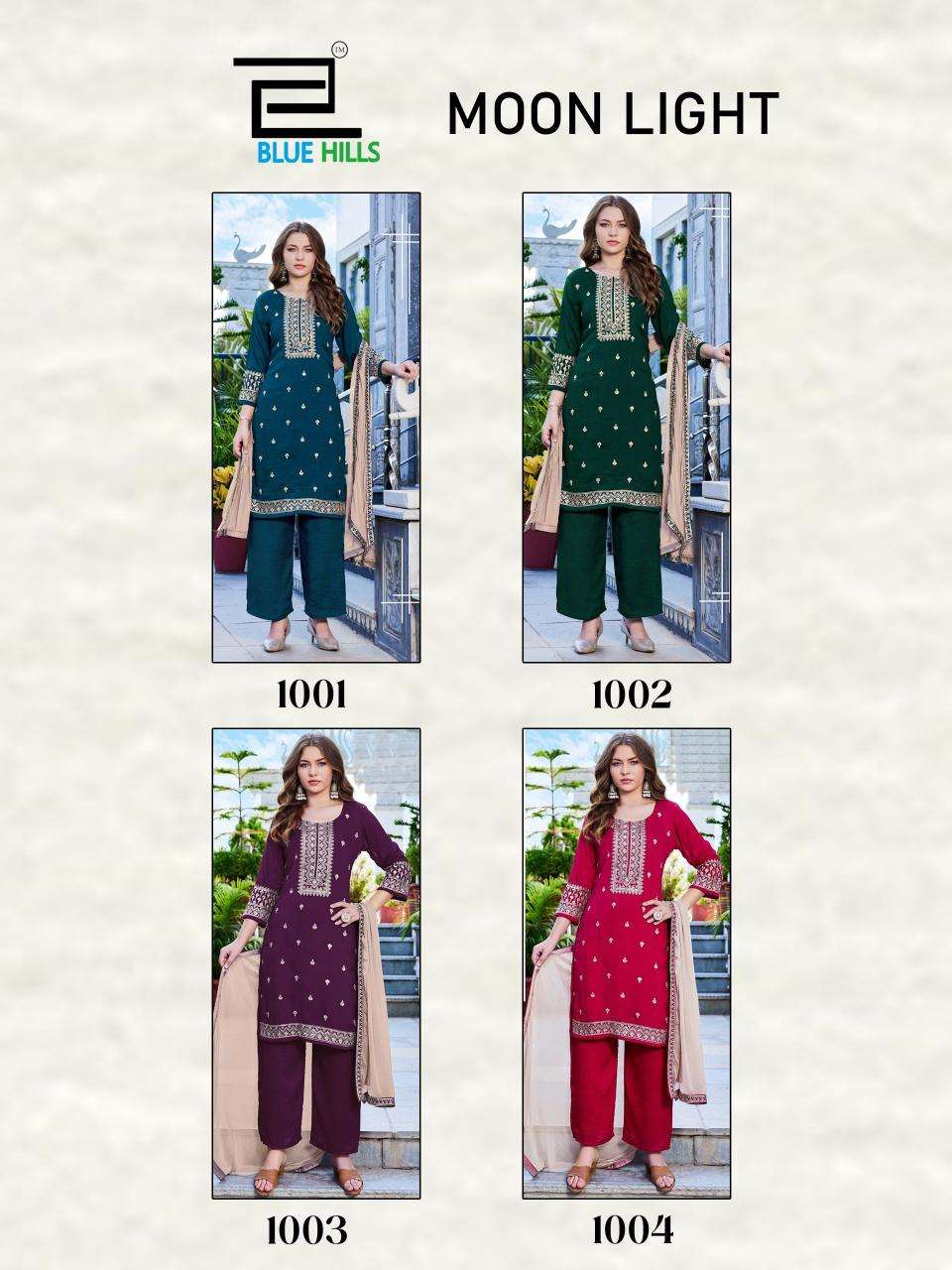 Blue hills moon light Kurti wholesale suppliers in Bhavnagar