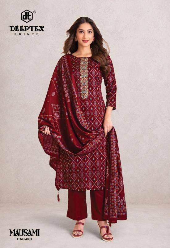 Deeptex mausami vol 4 Botad dress material market