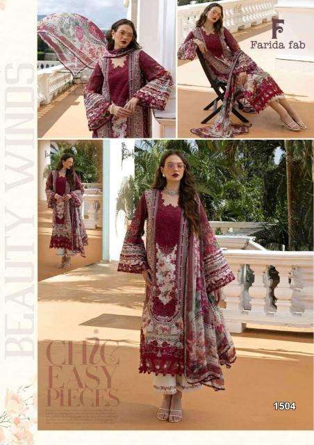 Farida fab crimson vol-15 Wholesale Pakistani clothing
