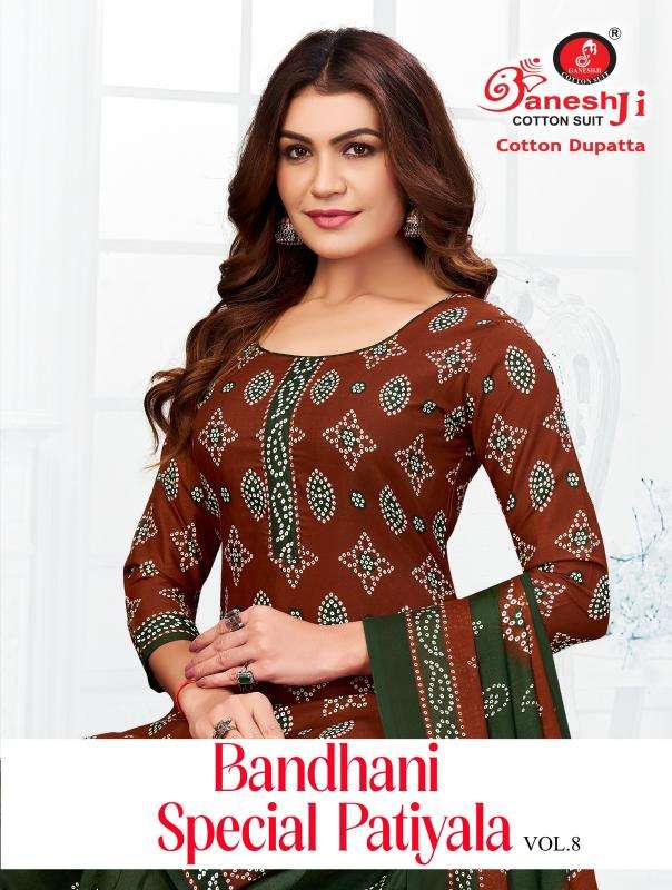 Ganeshji bandhani vol 8 Dress material suppliers in Anand
