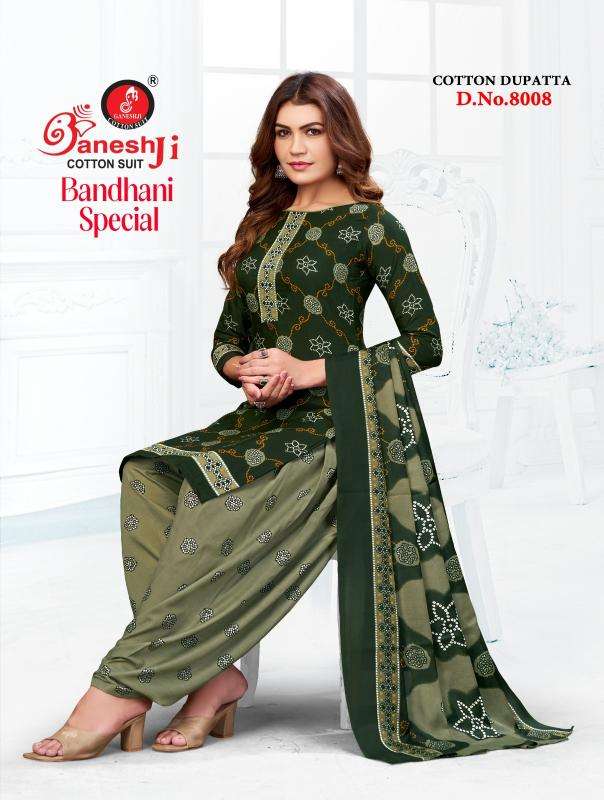 Ganeshji bandhani vol 8 Dress material suppliers in Anand