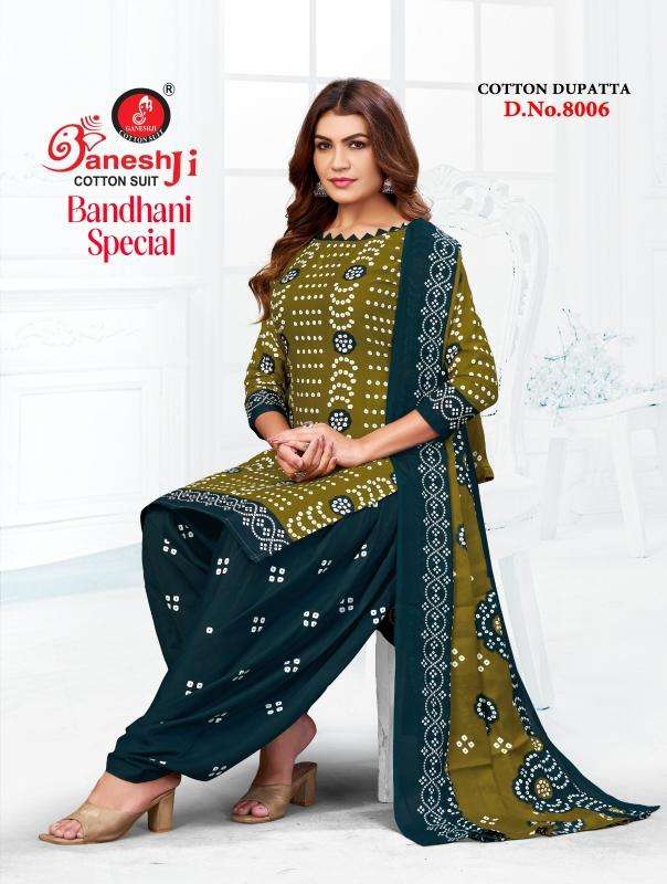 Ganeshji bandhani vol 8 Dress material suppliers in Anand