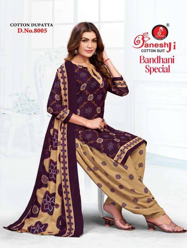 Ganeshji bandhani vol 8 Dress material suppliers in Anand