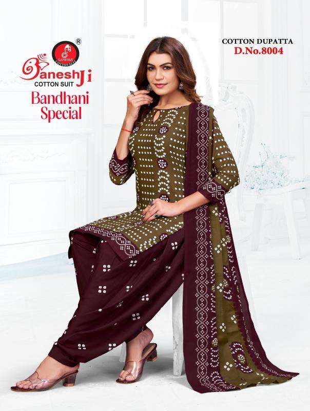 Ganeshji bandhani vol 8 Dress material suppliers in Anand