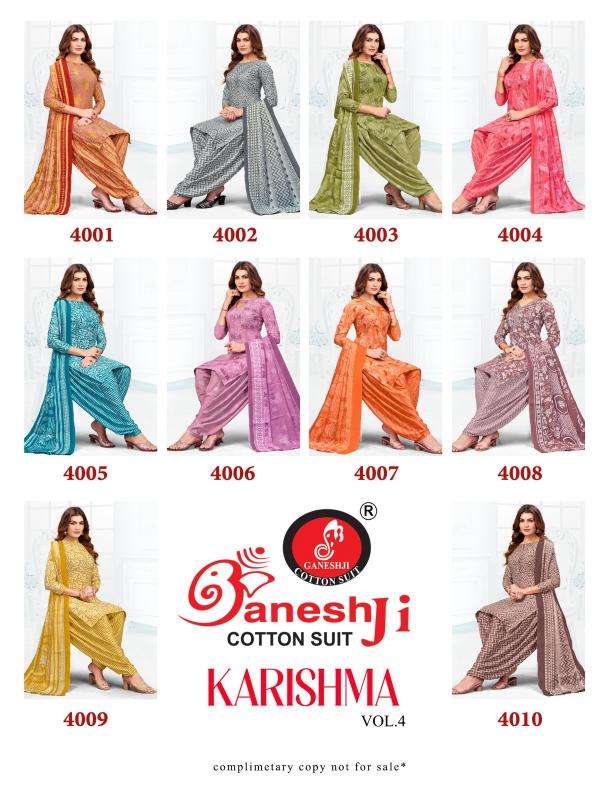 Ganeshji karishma patiyala vol 4  Banaskantha dress wholesalers