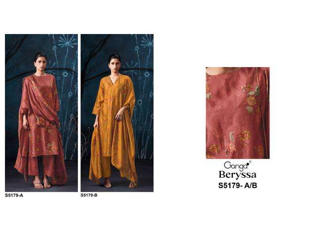 Ganga beryssa 5179 Designer dress material market in kheda