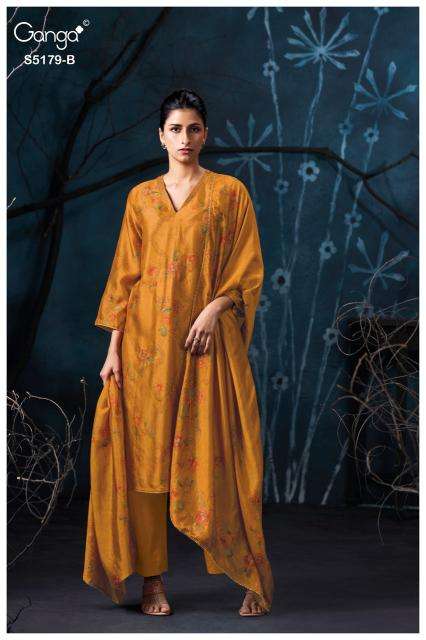 Ganga beryssa 5179 Designer dress material market in kheda
