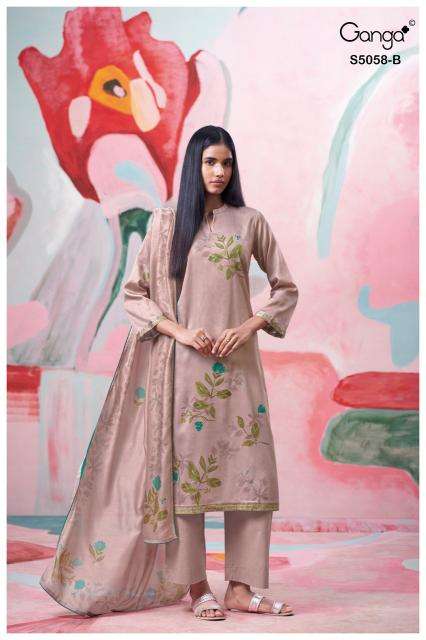 Ganga elysia 5058 Wholesale dress material suppliers