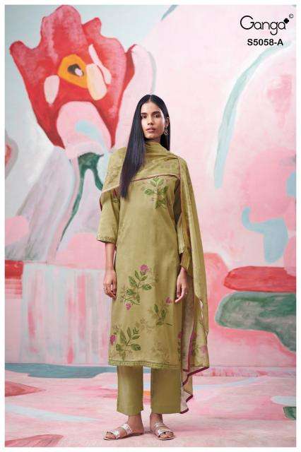 Ganga elysia 5058 Wholesale dress material suppliers