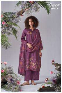 Ganga gineva 5373 Dress material wholesale market in Mehsana