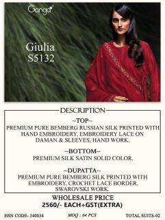 Ganga giulia 5132 Best dress material market in Gujarat