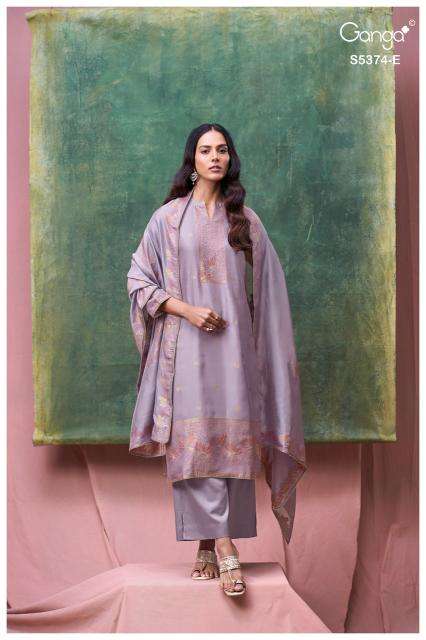 Ganga hiyana 5374 Wholesale dress materials for sale