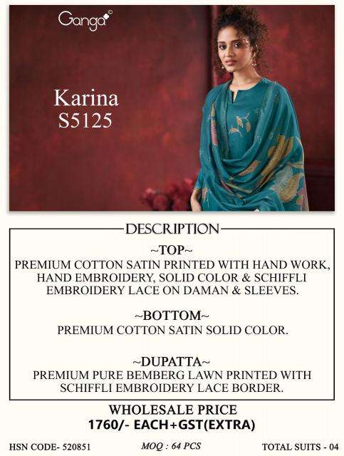 Ganga karina 5125 Wholesale textile market in Anand