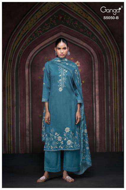 Ganga keshvika 5050  Dress material manufacturers in Gujarat