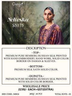 Ganga nelieska 5175 Dress material manufacturers in Mehsana