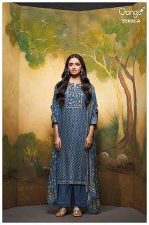  Ganga nieveka 5092 Wholesale fashion dress material in Bhruch