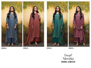  Ganga nieveka 5092 Wholesale fashion dress material in Bhruch