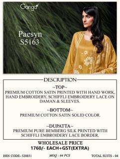 Ganga paesyn 5163 Dress material suppliers in Anand