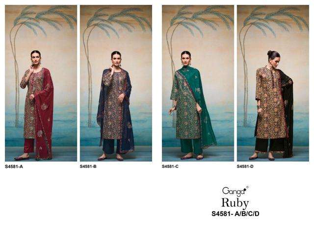 Ganga ruby 4581 Dress material manufacturers in Morbi