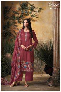 Ganga saiba 5115  Wholesale dress materials in Anand