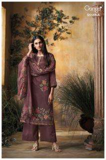 Ganga saiba 5115  Wholesale dress materials in Anand