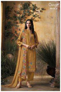 Ganga saiba 5115  Wholesale dress materials in Anand