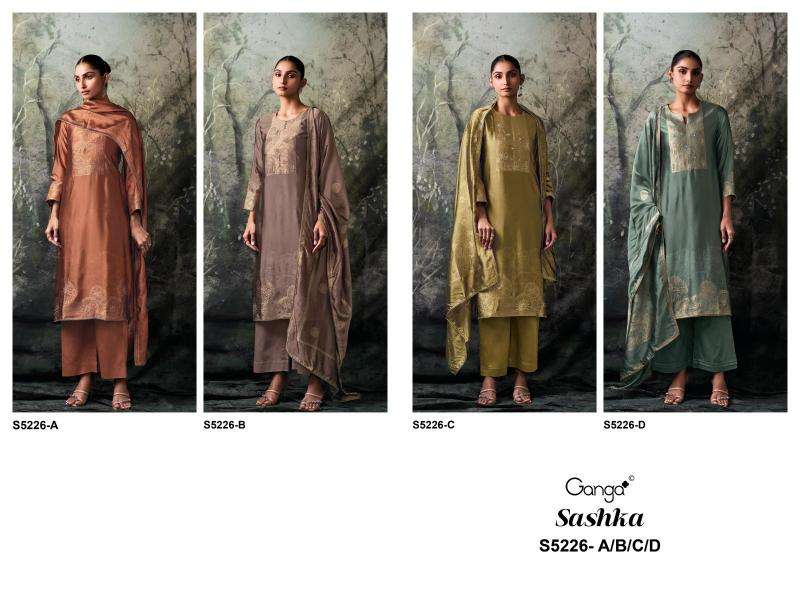 Ganga sashka 5226  Wholesale dress material dealers in Morbi
